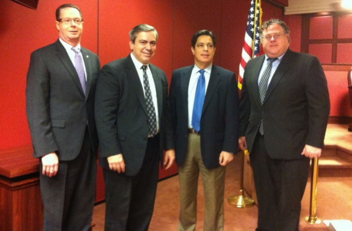 Co-chairs of the PA Legislative Arts & Culture Caucus (l-r): Rep. Stan Saylor (R-94), Sen. Patrick Browne (R-16), Sen. Jay Costa (D-43), and Rep. Tim Briggs (D-149)